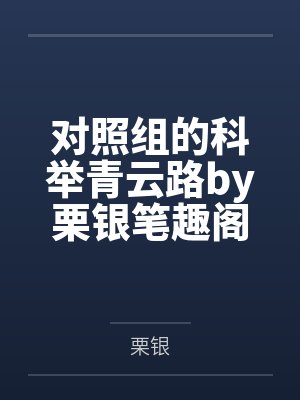 对照组的科举青云路by栗银笔趣阁无弹窗