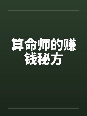 算命师的赚钱秘方